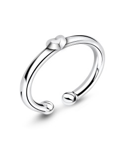 Little Heart Silver Ear Cuffs Jewelry EC-414